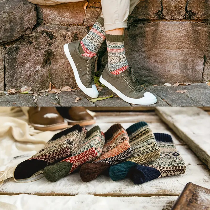 Svea (5 paires) - Chaussettes en laine pour hommes et femmes