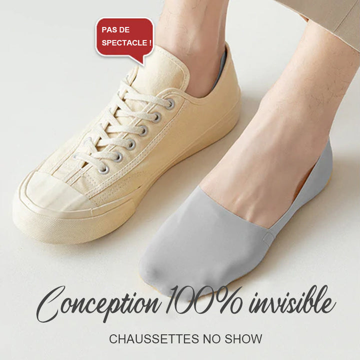 6 Pièces Chaussettes confortables en soie glacée antidérapantes