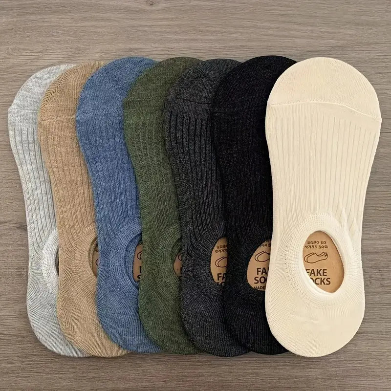Pack de 7 Paires de Chaussettes Courtes Respirantes pour Hommes – Confort Décontracté & Performance
