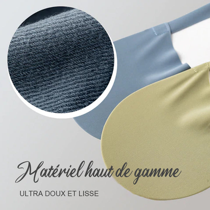 6 Pièces Chaussettes confortables en soie glacée antidérapantes