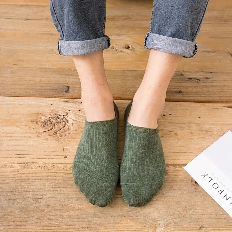 Pack de 7 Paires de Chaussettes Courtes Respirantes pour Hommes – Confort Décontracté & Performance