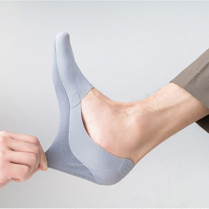 6 Pièces Chaussettes confortables en soie glacée antidérapantes