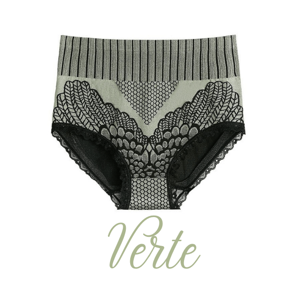 💖 Sous-vêtements en dentelle à taille haute avec contrôle du ventre pour femmes