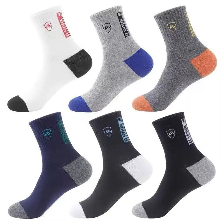 【6 paires】 Chaussettes déodorantes absorbant la transpiration pour hommes