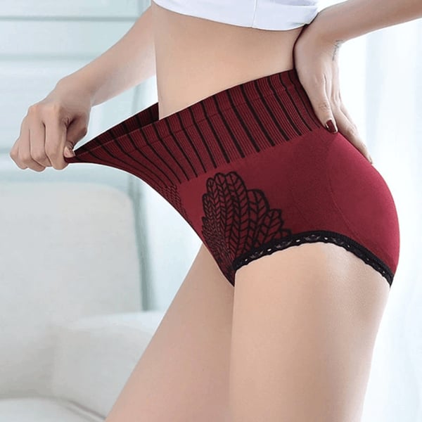 💖 Sous-vêtements en dentelle à taille haute avec contrôle du ventre pour femmes