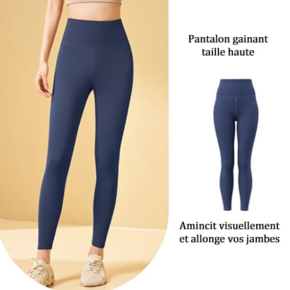 Legging taille haute gainant le ventre.