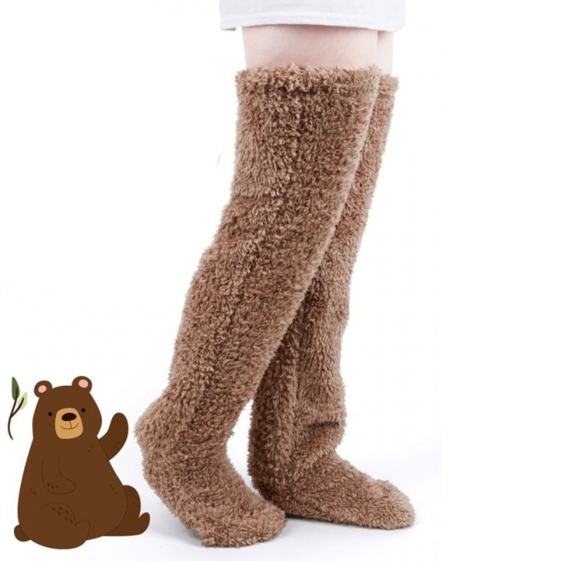 Pantoufles mignonnes chaussettes PlushWarmth.