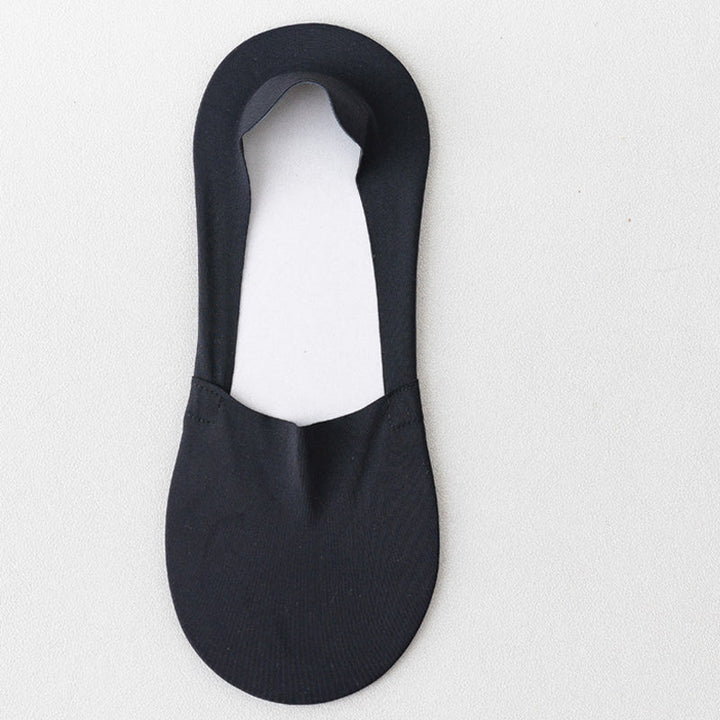 6 Pièces Chaussettes confortables en soie glacée antidérapantes