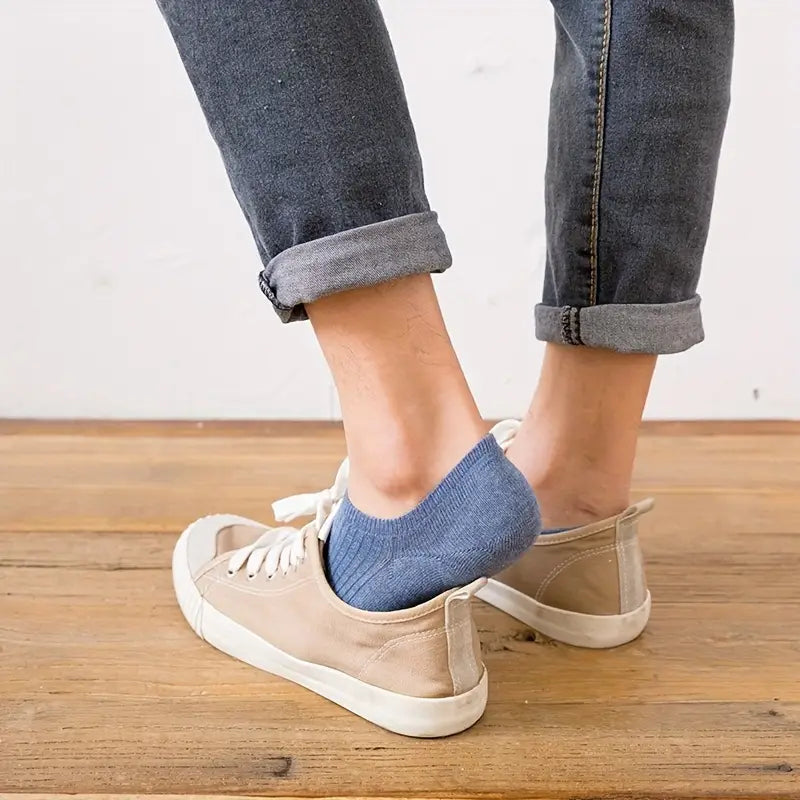 Pack de 7 Paires de Chaussettes Courtes Respirantes pour Hommes – Confort Décontracté & Performance