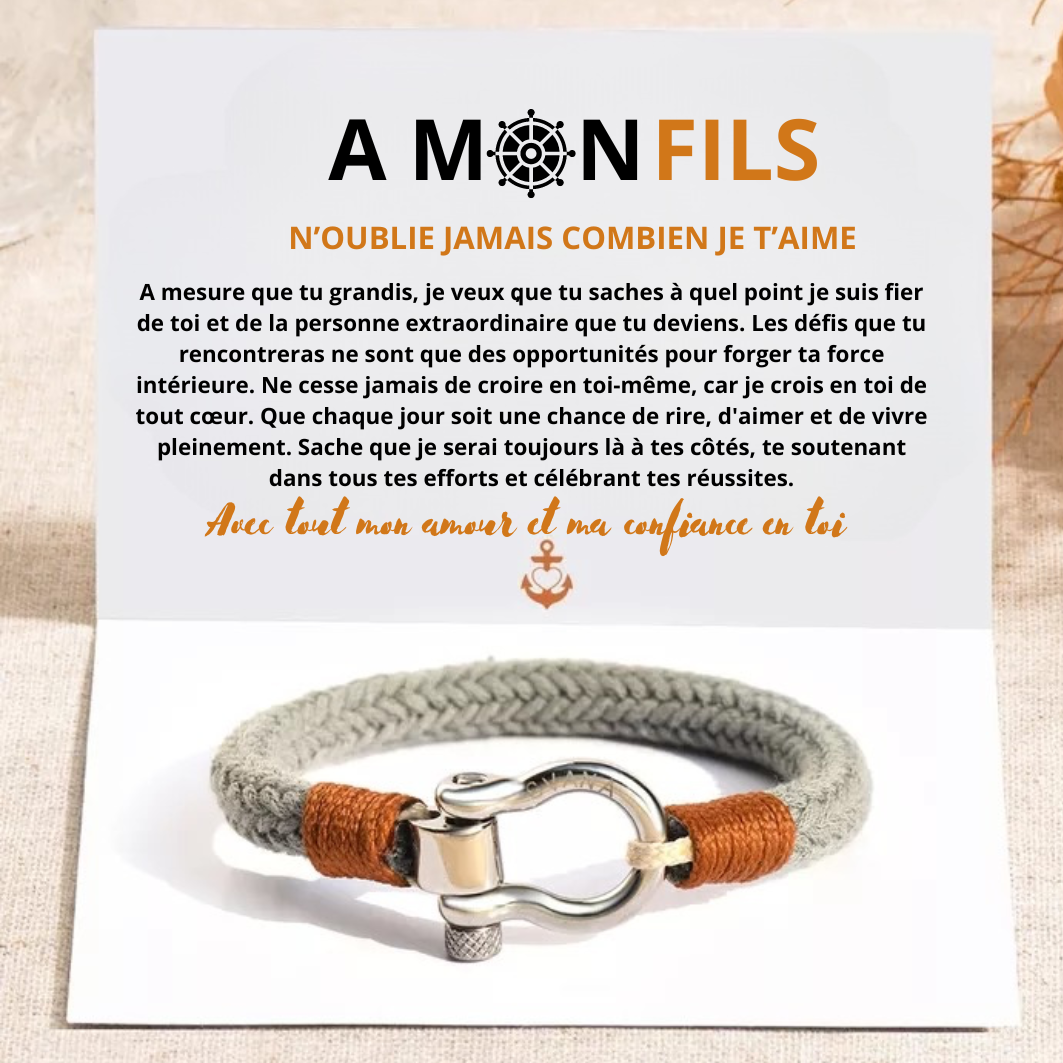 Le bracelet nautique Omega, À mon fils, je serai toujours avec toi