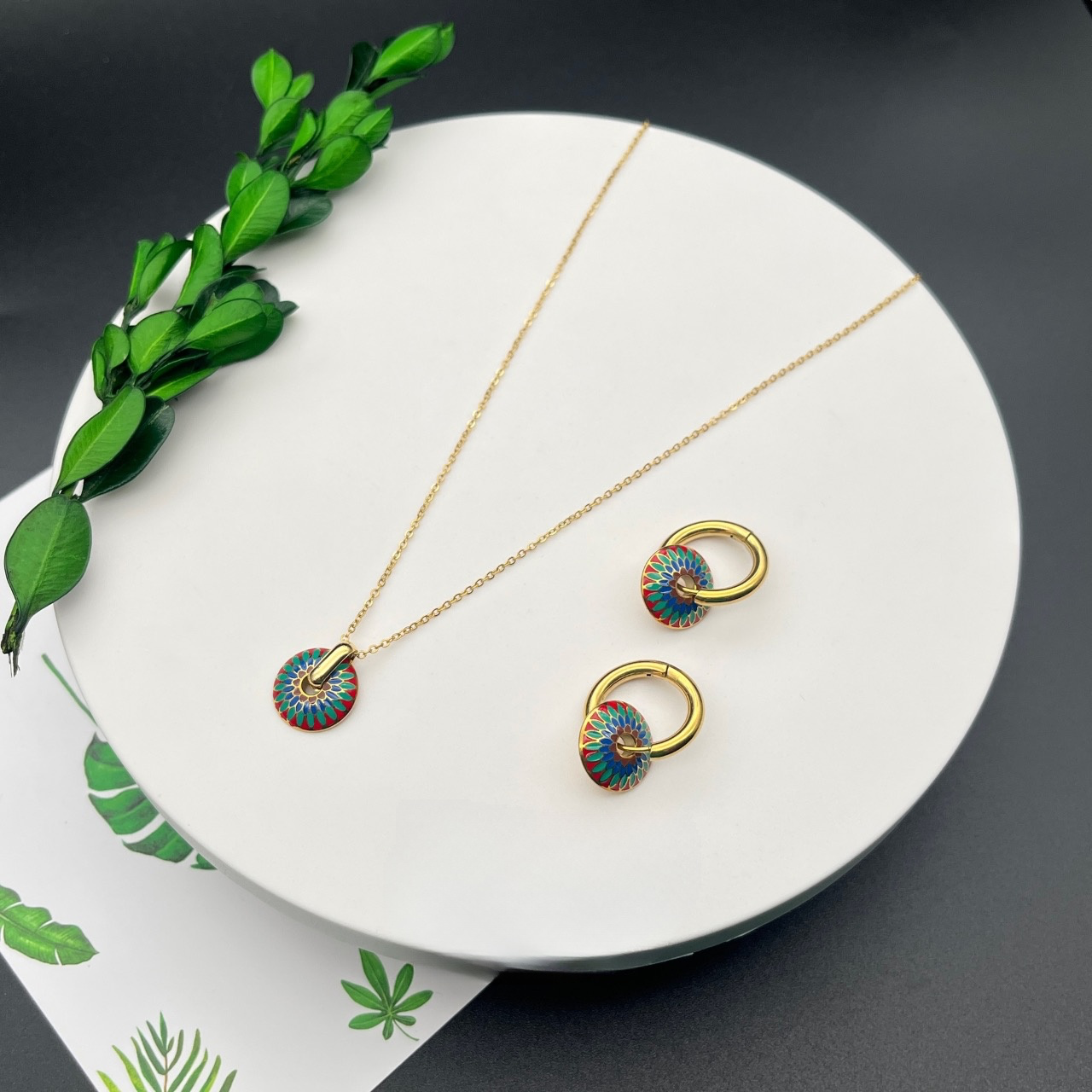 Ensemble de Bijoux Mosaïque Marocaine