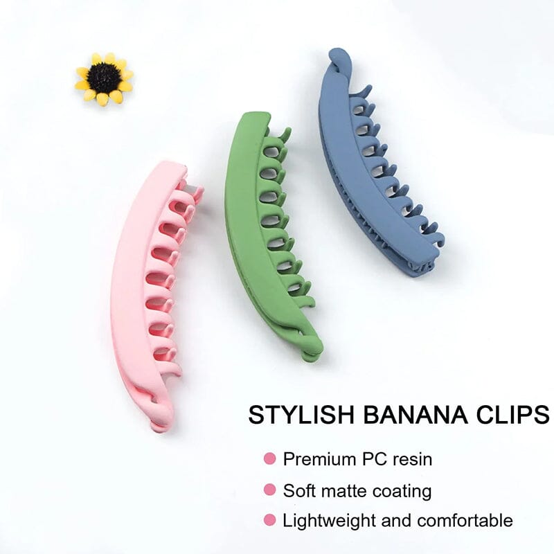 Large Banana Hair Clips (5 pièces)