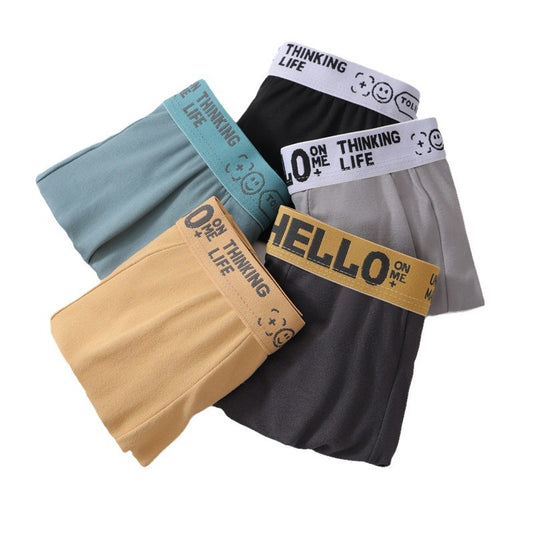 (5 Pièces) Lot de Boxers Confortables pour Hommes – Coton avec Bordure Contrastante