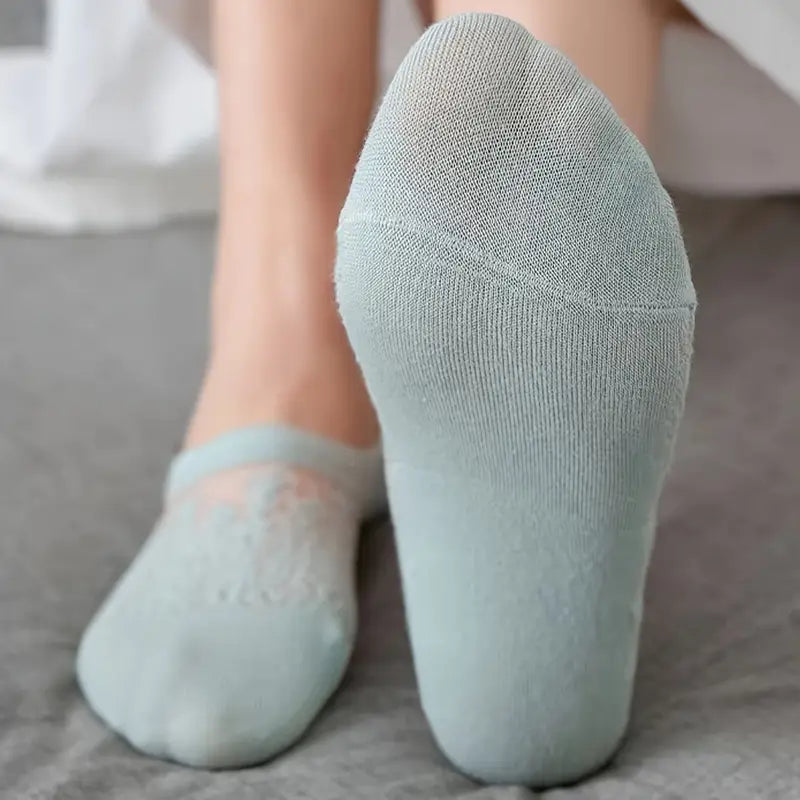 Pack de 8 Chaussettes Dentelle LACE TOUCH™ – Élégance Invisible & Confort Aérien