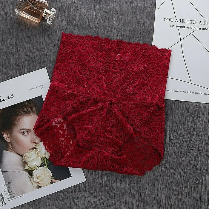 JOLIE ENSEMBLE DE 5 PIÈCES - Culottes En Dentelle Haute Taille