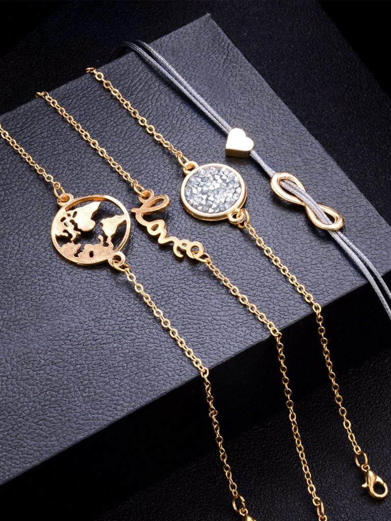 Ensemble De Bracelet D’infinité Et Terre 5 Pièces