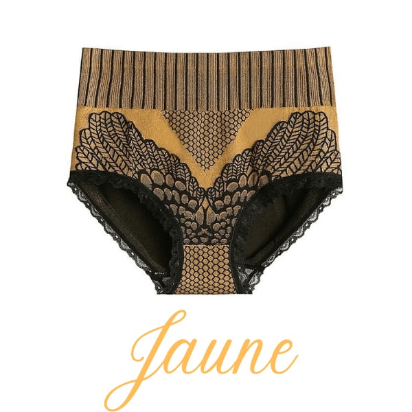 💖  Sous-vêtements en dentelle à taille haute avec contrôle du ventre pour femmes