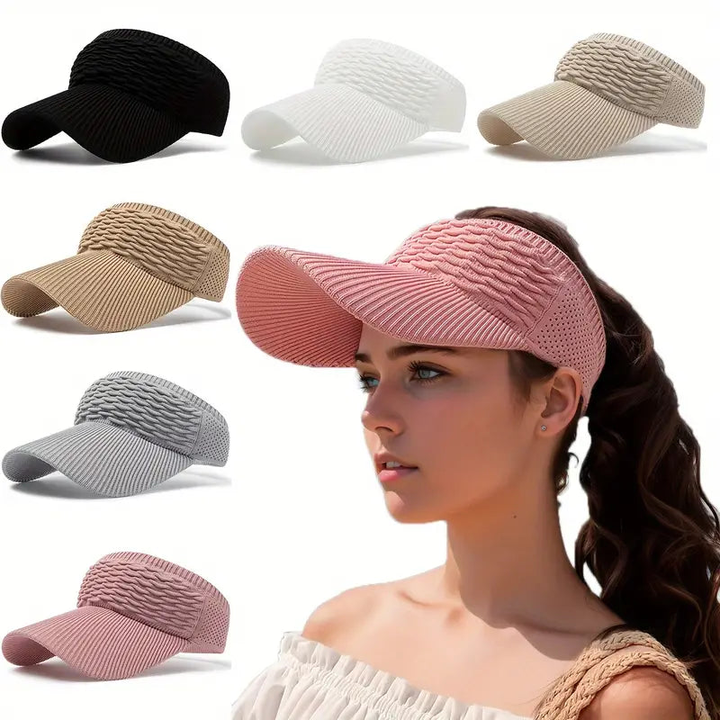 Chapeaux de Soleil Respirants et Élastiques avec Visières Décontractées pour Femmes - Parfaits pour l'Été