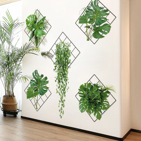 Sticker mural plante verte 3D – monshopma