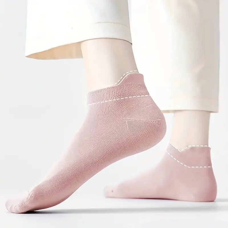 Pack de 7 Paires de Chaussettes Basses COLOR STEP™ – Confort Quotidien & Style Minimaliste