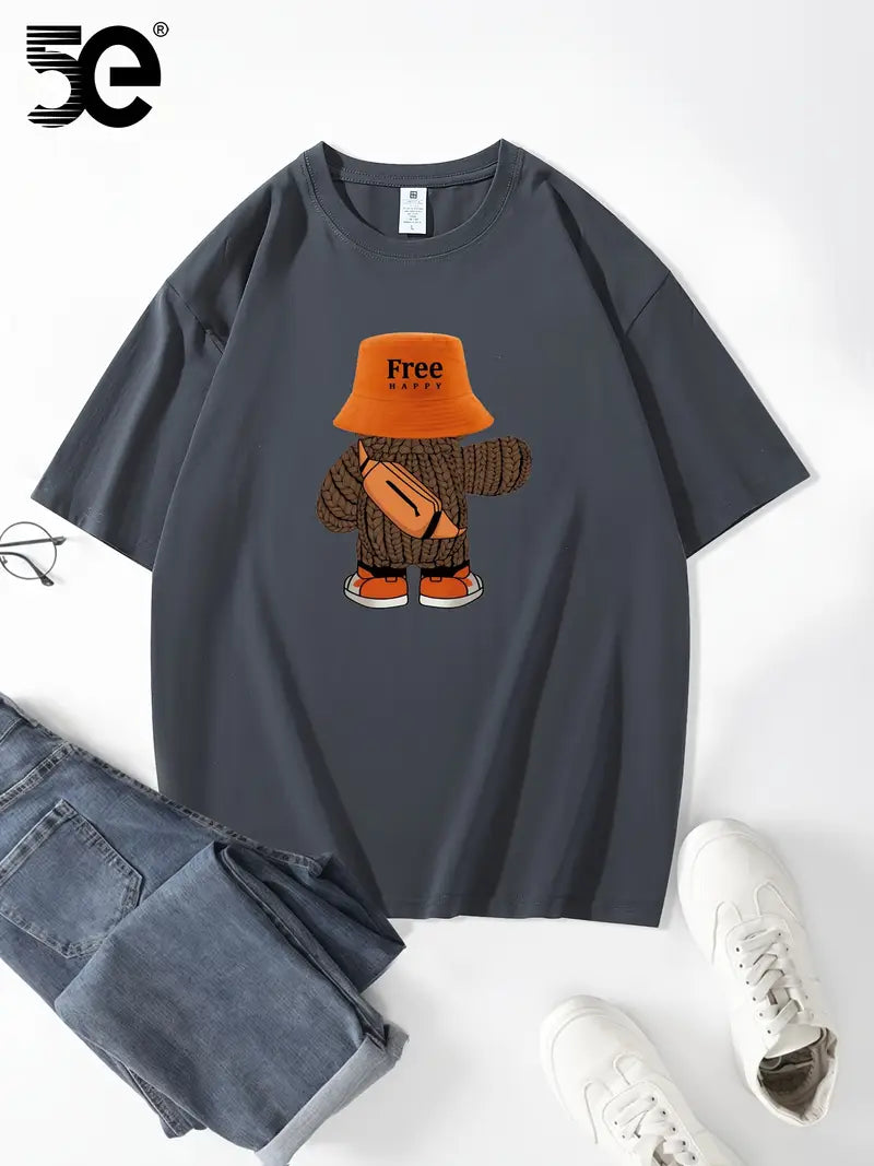 T-shirt "Free HAPPY" – Art Urbain & Vibes Positives