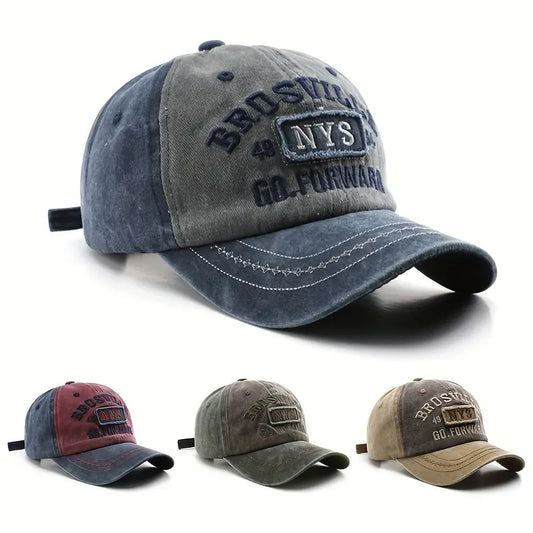 Casquette de Baseball en Denim Vintage - Élégance Rétro et Confort Moderne