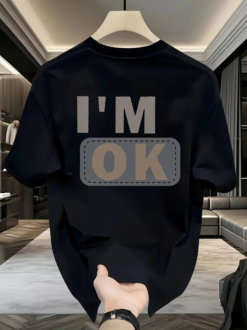 T-shirt "I'M OK" – Minimalisme Audacieux & Attitude Assumée