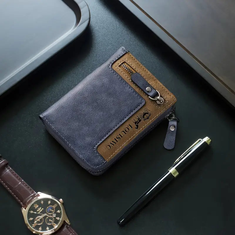 Portefeuille "TOURISTING" – Cuir Vintage & Esprit Nomade