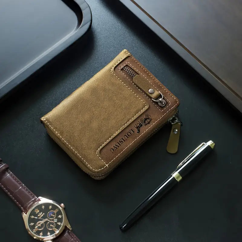 Portefeuille "TOURISTING" – Cuir Vintage & Esprit Nomade