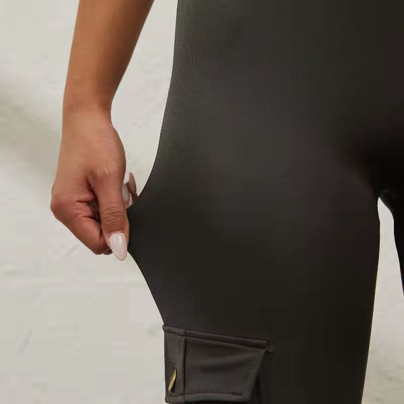 Legging Cargo Sport Taille Haute – Style Urbain & Confort Athlétique