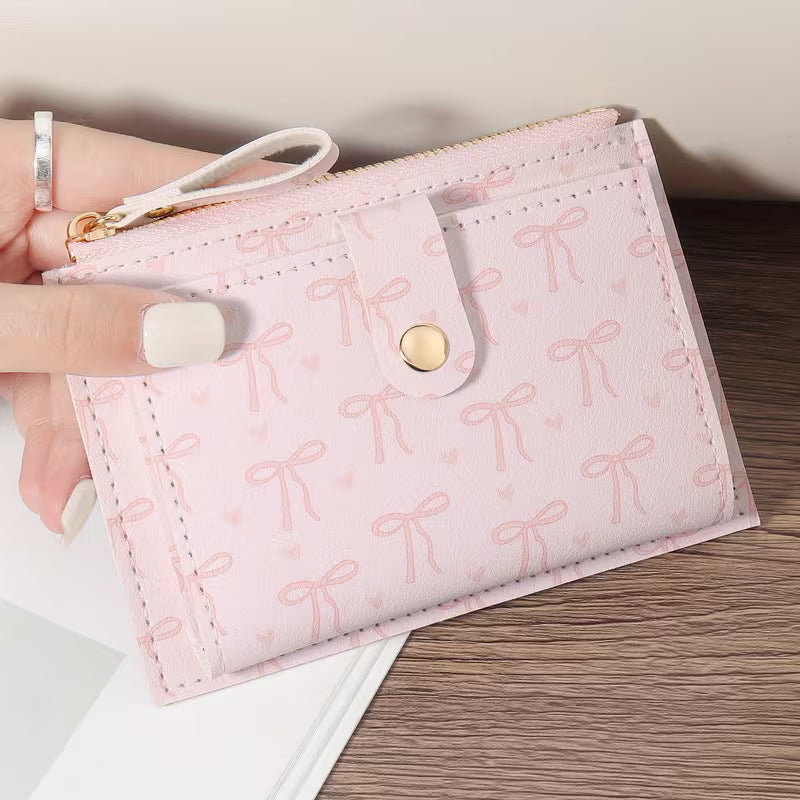 Mini Portefeuille Rétro pour Femme – Format Compact, Multi-Rangements & Anti-Encombrement