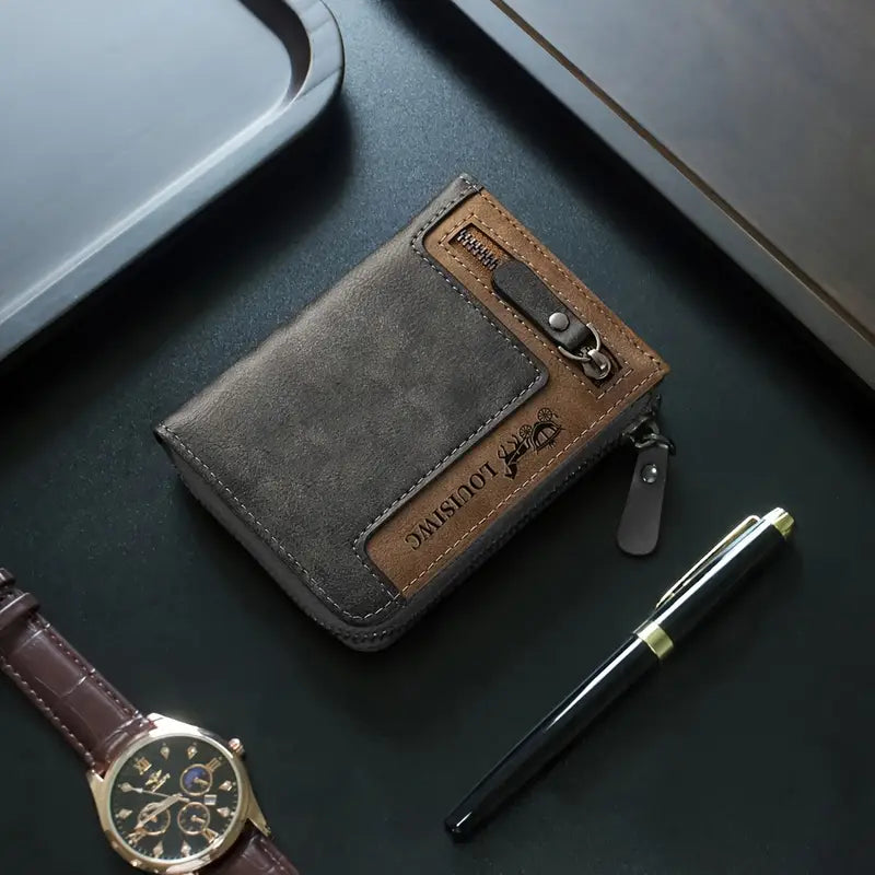 Portefeuille "TOURISTING" – Cuir Vintage & Esprit Nomade