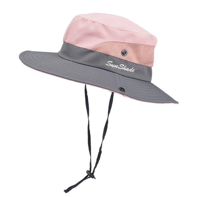 Chapeau de soleil pliable avec protection UV