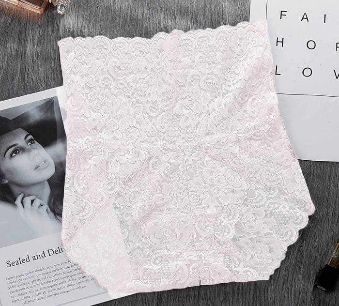 JOLIE ENSEMBLE DE 5 PIÈCES - Culottes En Dentelle Haute Taille