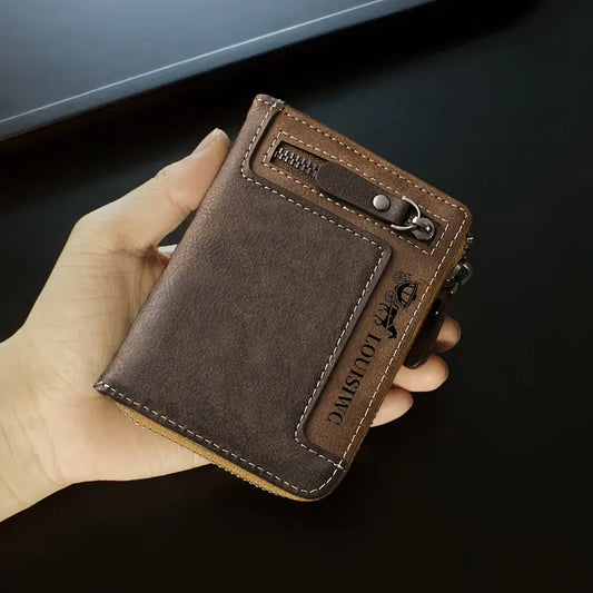 Portefeuille "TOURISTING" – Cuir Vintage & Esprit Nomade