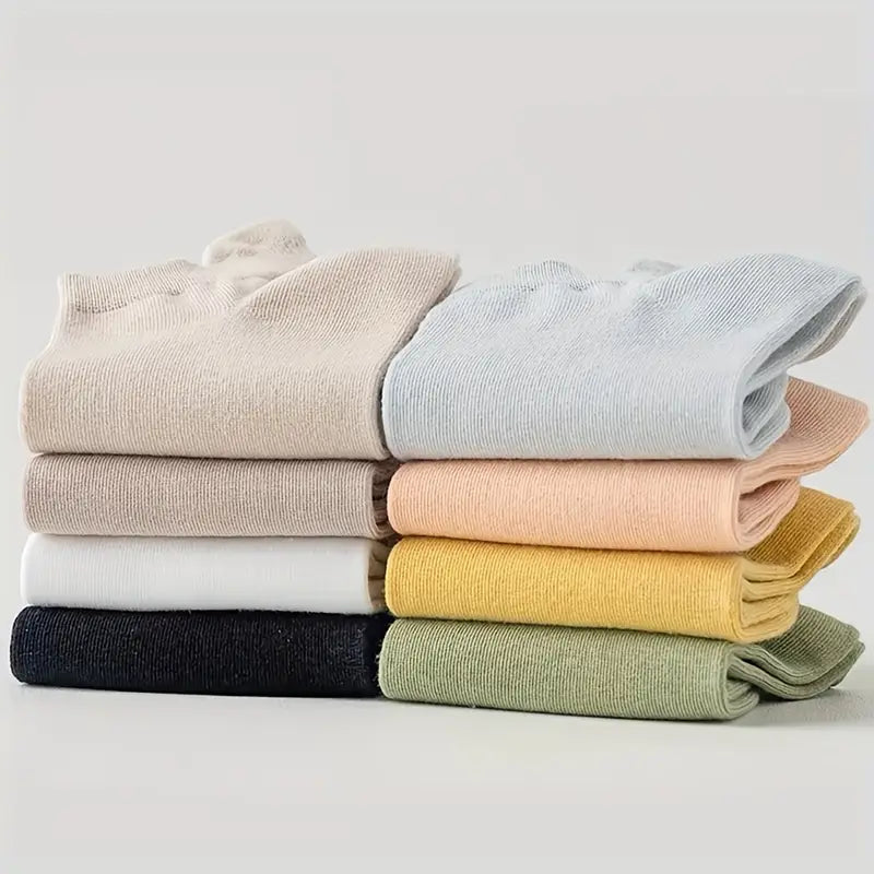 Pack de 7 Paires de Chaussettes Basses COLOR STEP™ – Confort Quotidien & Style Minimaliste