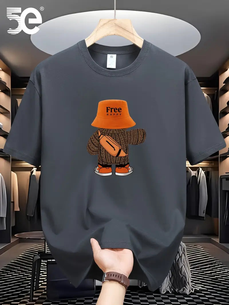 T-shirt "Free HAPPY" – Art Urbain & Vibes Positives