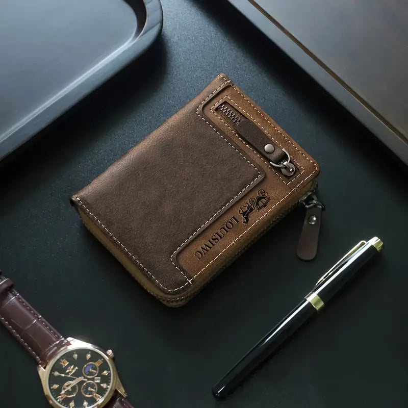 Portefeuille "TOURISTING" – Cuir Vintage & Esprit Nomade