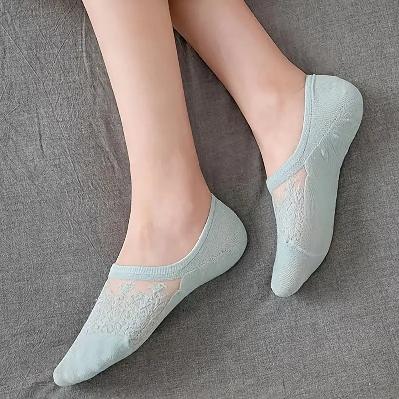Pack de 8 Chaussettes Dentelle LACE TOUCH™ – Élégance Invisible & Confort Aérien