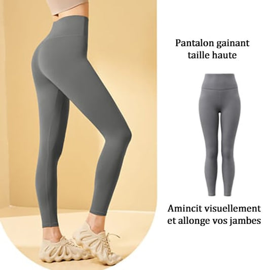 Legging taille haute gainant le ventre.