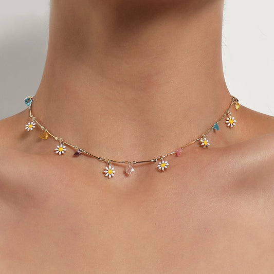Collier ras de cou Perlé de Marguerite
