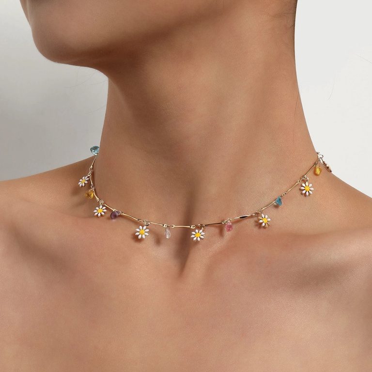 Collier ras de cou Perlé de Marguerite