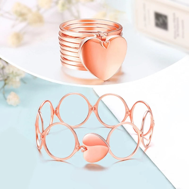 BAGUE & BRACELET CŒUR